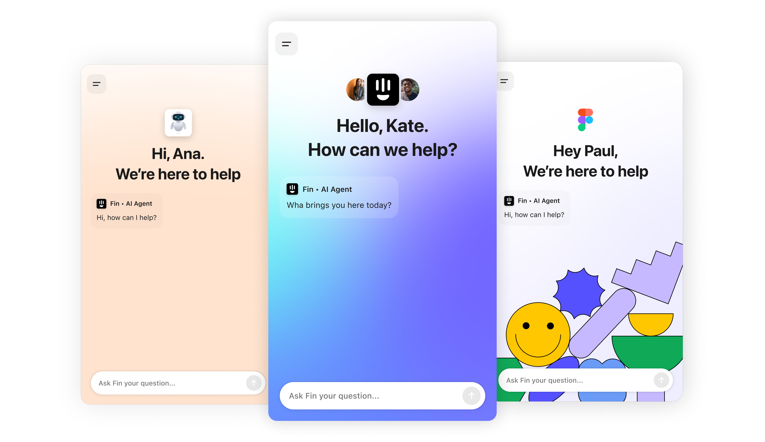Visual customisation options